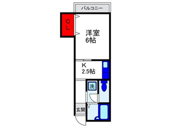 間取図 フリーディオ中桜塚