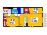 クレマチス 2LDKの間取り