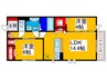 クレマチス 2LDKの間取り
