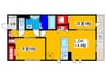 仮）クレマチス 2LDKの間取り