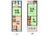山本テラスハウス 3DKの間取り