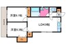 メゾン小西 2LDKの間取り