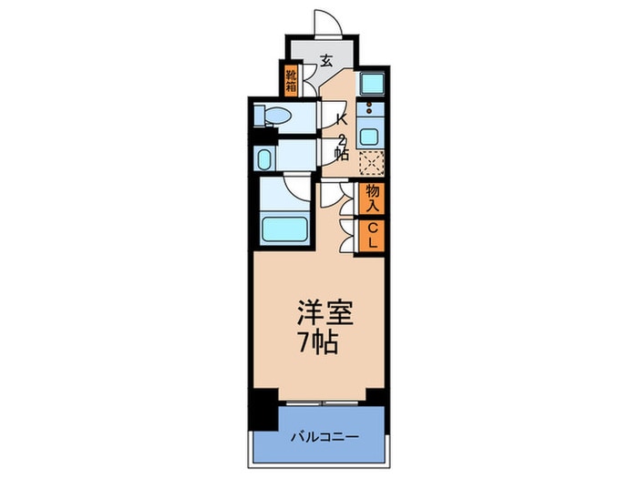 間取り図 ルネフラッツ谷町四丁目