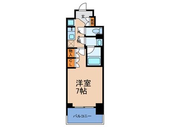 間取図 ルネフラッツ谷町四丁目