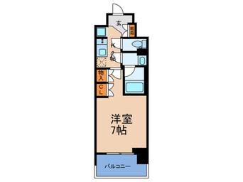 間取図 ルネフラッツ谷町四丁目