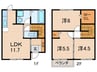 クレサン 3LDKの間取り