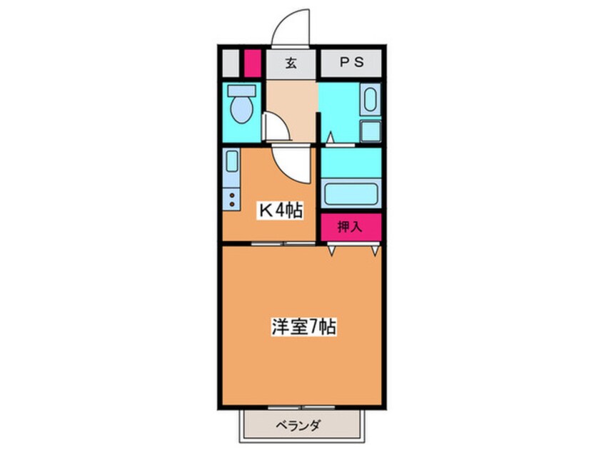 間取図 アンプルールフェール平野