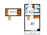 エスペランサ灘駅前 1Kの間取り