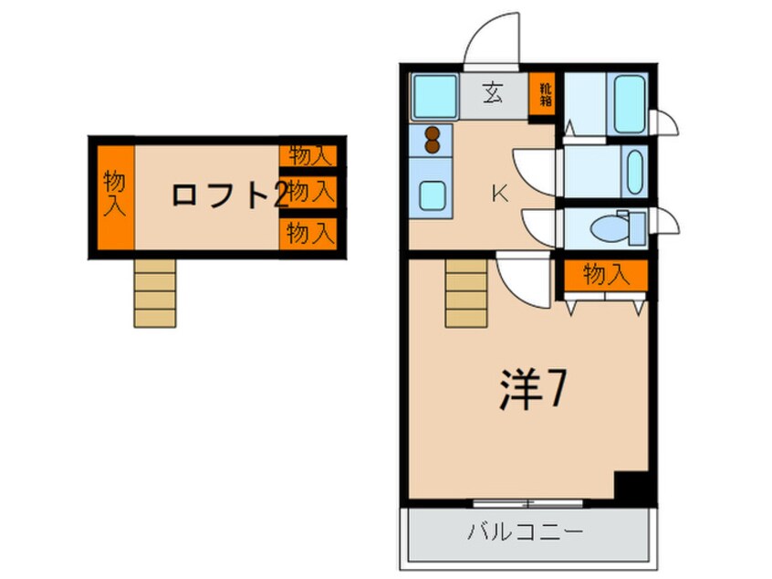 間取図 エスペランサ灘駅前