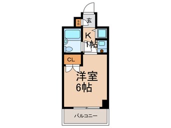 間取図 ﾄｰｶﾝｷｬｽﾃｰﾙ六甲道(506)