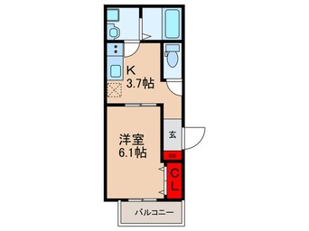 間取図 仮）八尾本町５丁目KAP