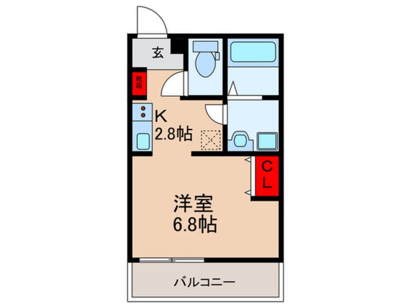 間取図 仮）八尾本町５丁目KAP