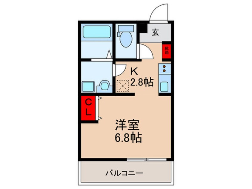 間取図 仮）八尾本町５丁目KAP