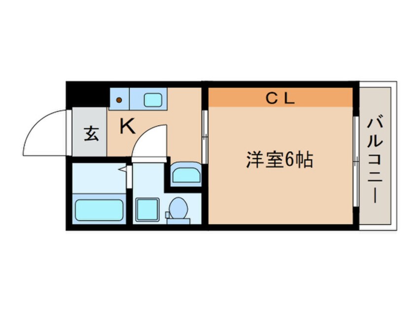 間取図 ド・ミール東洞院