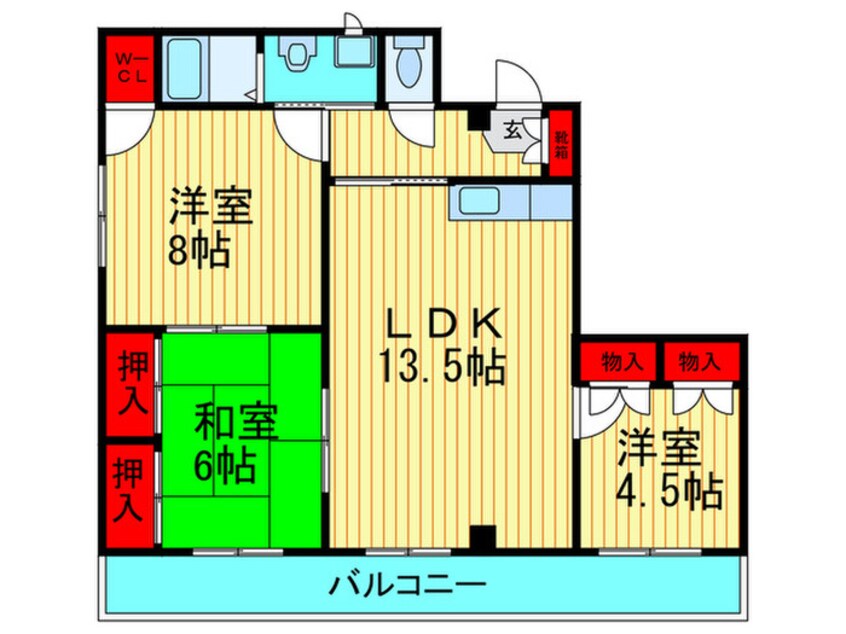 間取図 生駒カレッジシティ