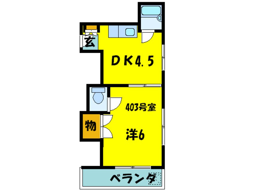 間取図 ウインライフ松原Ⅰ