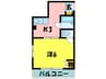 ウインライフ松原Ⅰ 1Kの間取り
