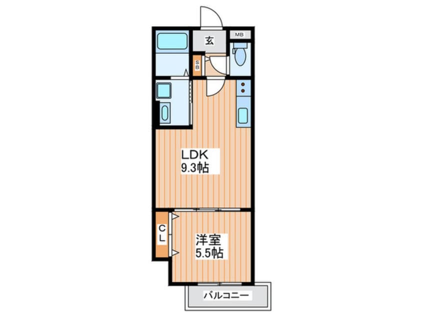 間取図 クリエオーレ藤田町