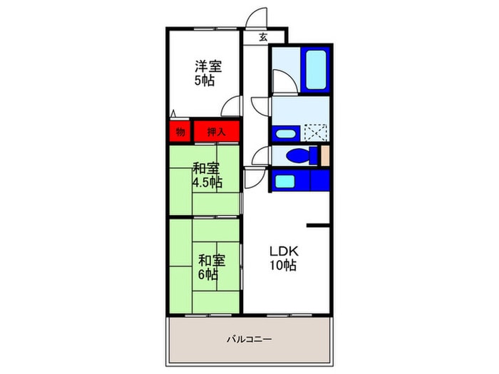 間取り図 ユ－コ－ト豊中
