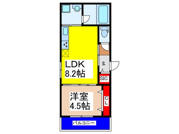 間取り図 ＫＴＩレジデンス桃谷Ｂ