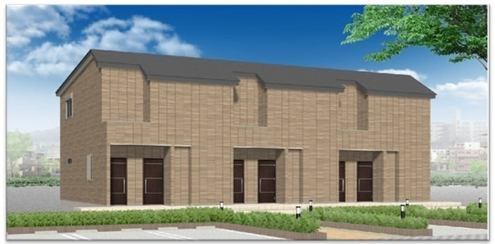 建築中 仮）御願塚6丁目新築アパート