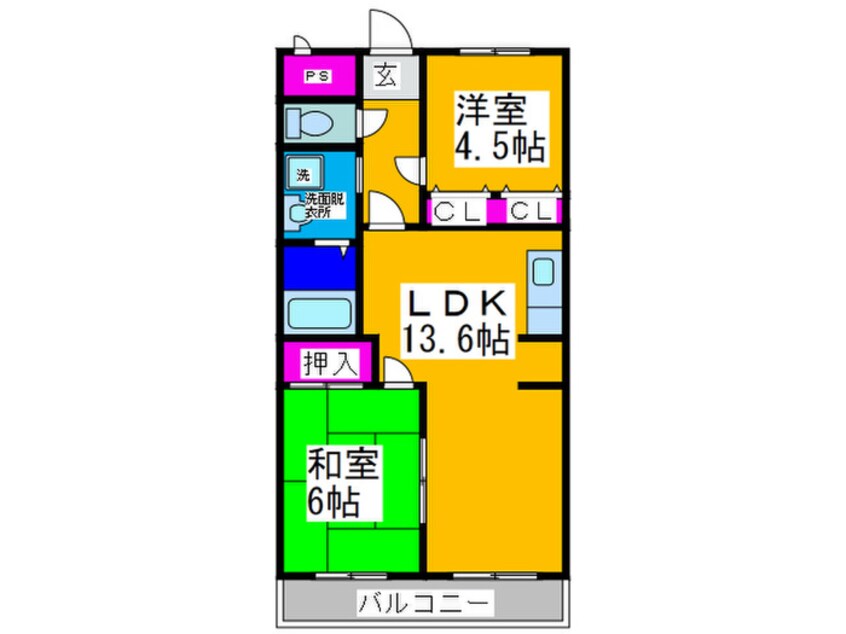 間取図 アルモカーサ新金岡