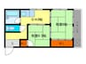 八瀬ロイヤルハイツ 2DKの間取り