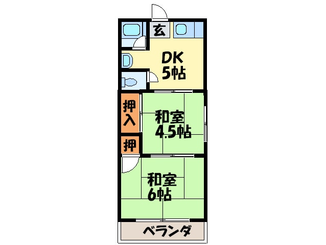 間取り図 楠公ハイツ