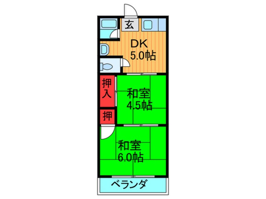 間取図 楠公ハイツ