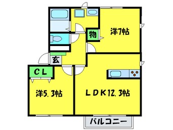 間取図 セピアコ－トＡ棟