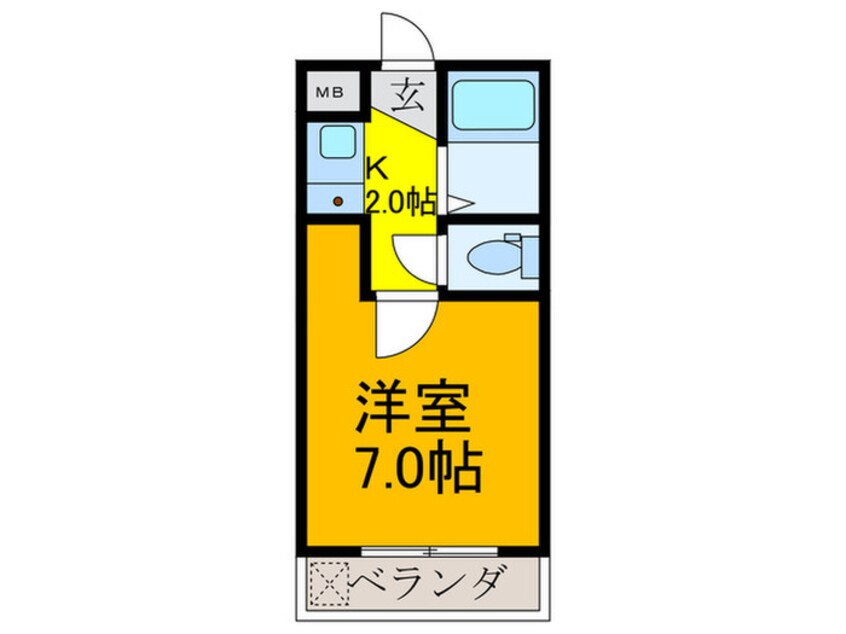 間取図 プレアール御幸町