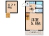 セルダンハイツ御影 1Kの間取り
