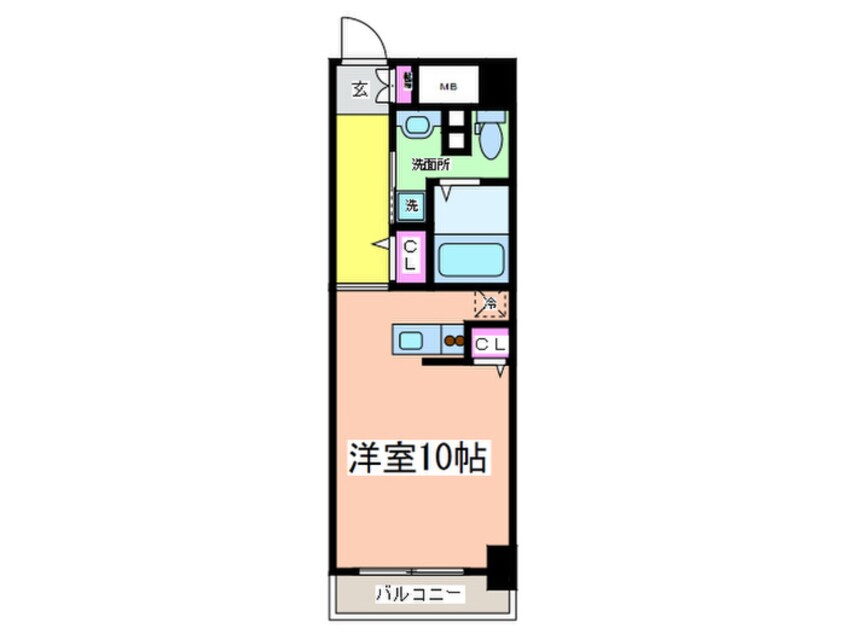 間取図 グレンパ－ク京橋