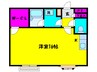 マンション桜 1Rの間取り