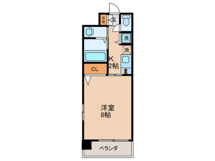 間取図 オリエンタル靱本町