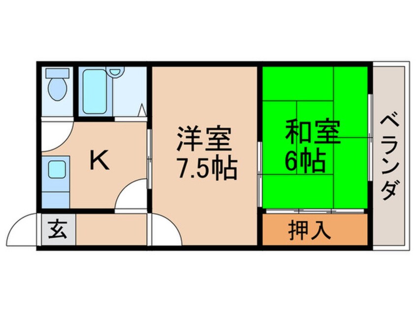 間取図 キューブ御崎