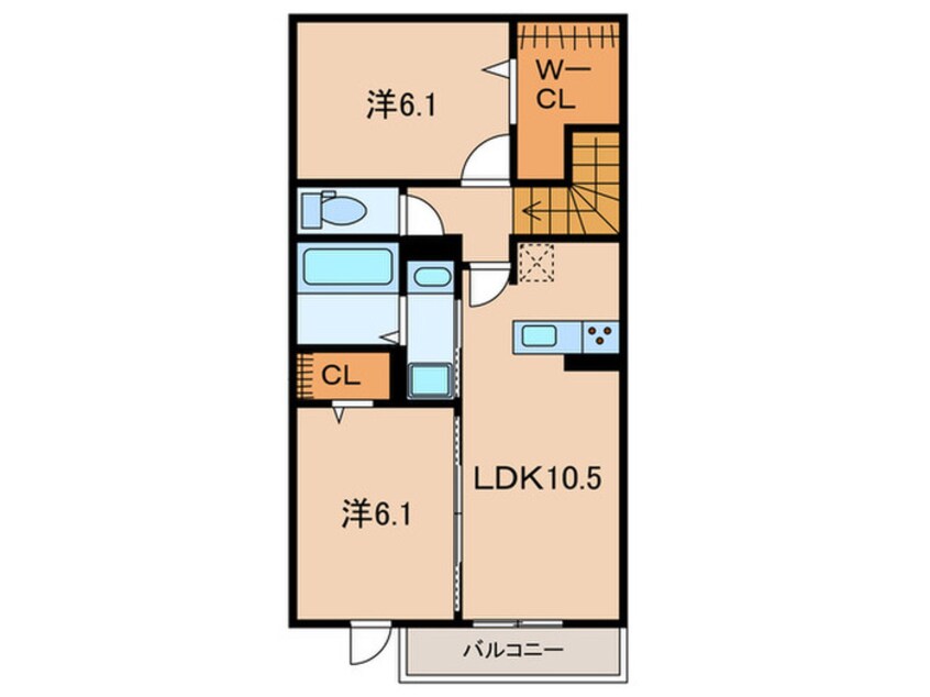 間取図 クローバー富士２号館