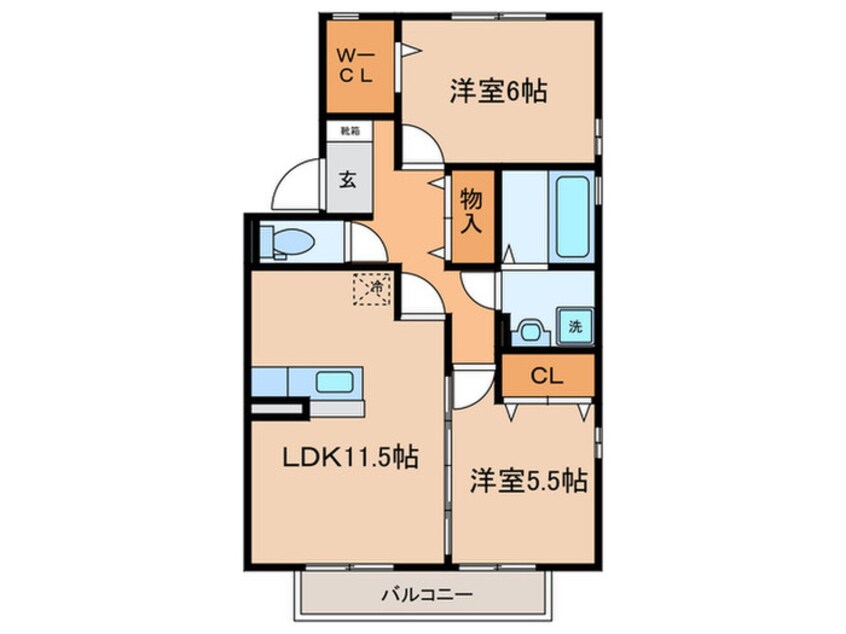 間取図 リビングタウン泉大津