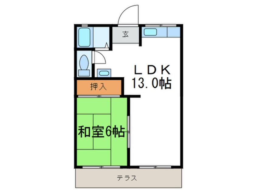 間取図 角谷ハイツＡ棟