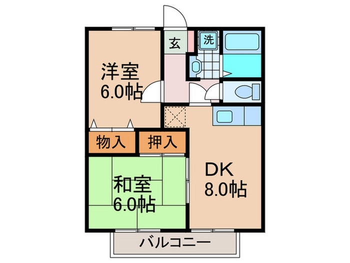 間取り図 メゾンドリブランＢ