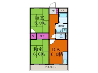 間取図 摂津マンション