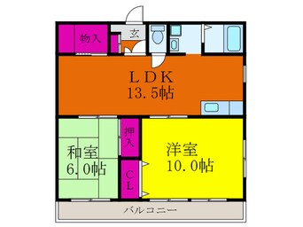 間取図 摂津マンション