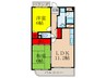 エスパシオ上新庄 2LDKの間取り