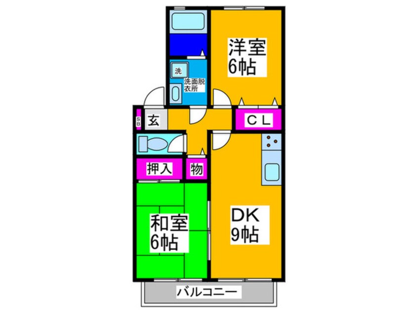 間取図 サニ－ヒルズ