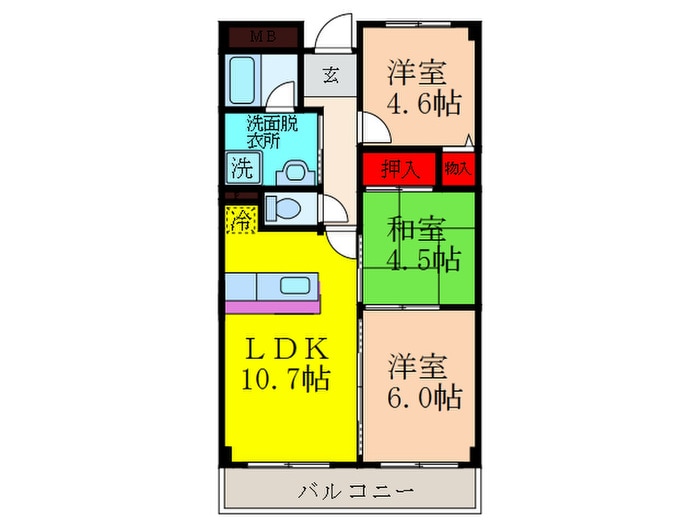 間取り図 ラ・ペイナタ－ル