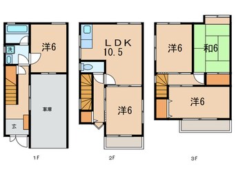 間取図 坪内貸家