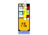 シードハイツ 1Kの間取り