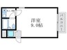 しおんハイツ柴原 1Kの間取り