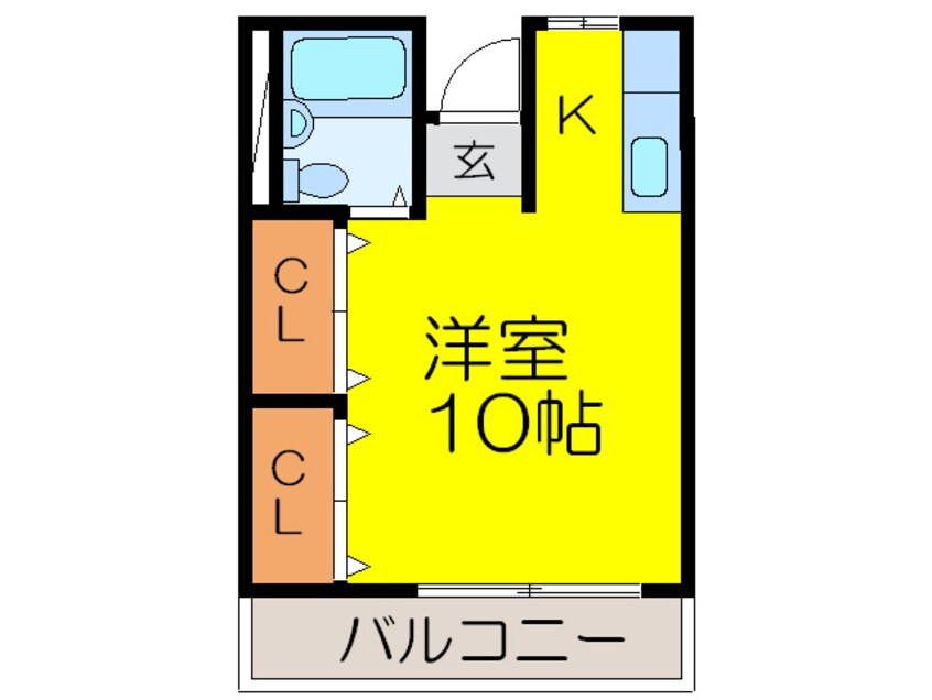 間取図 プランド－ル茨木