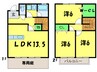 グリーンコート初芝Ｂ 3LDKの間取り